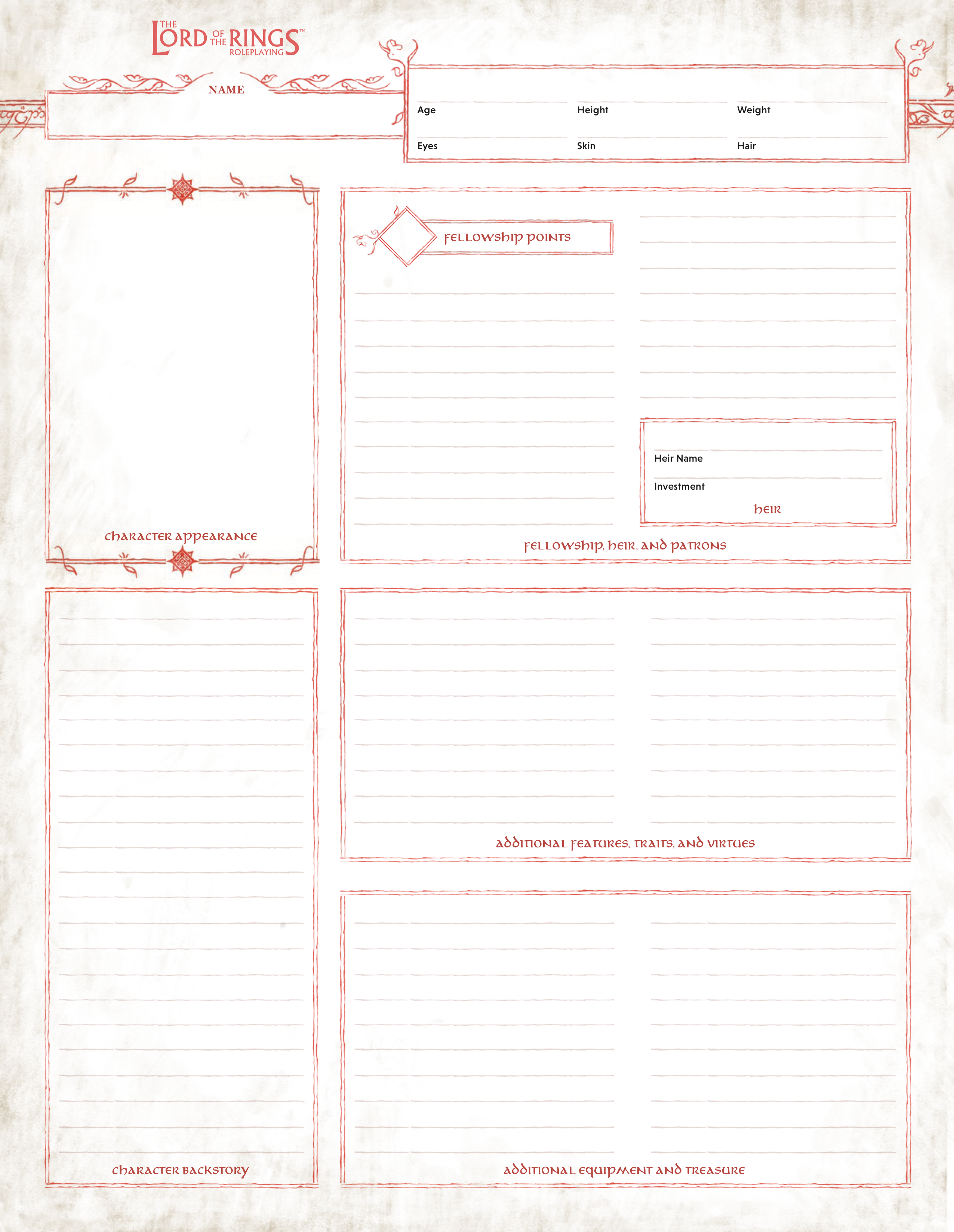 Character Sheet Page 2